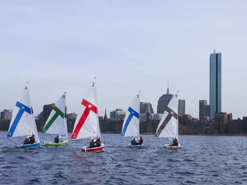 College sailing in boston