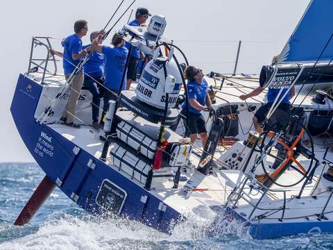 Team vestas winds leaves alicante spain