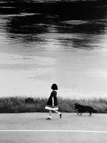 Krakow girl with dog