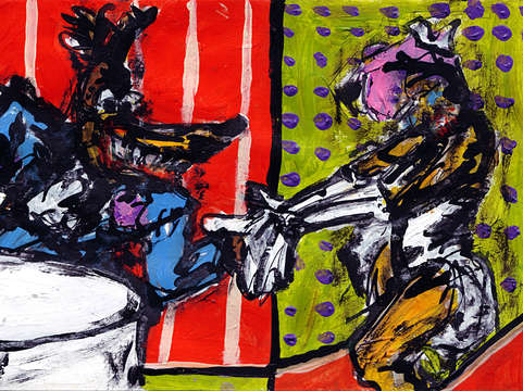 The dame and the wolf