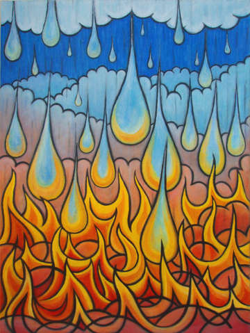 Rain into fire