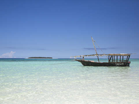 Indian ocean off zanzibar