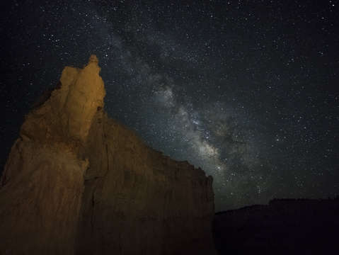 Milky Way and Canyon Wall