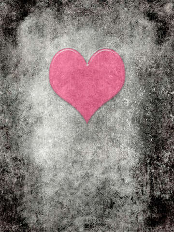 Vintage valentines heart in pink opalescence