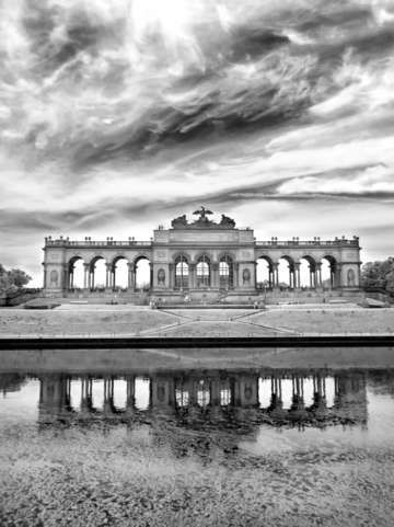 The gloriette in the schonbrunn palace garden