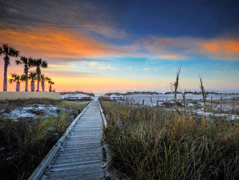 Beach walk to sunrise 2