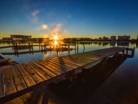 Dock at canoe launch on cotton bayou