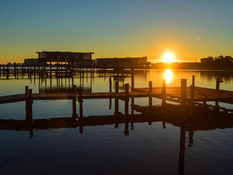 Docks on Cotton Bayou