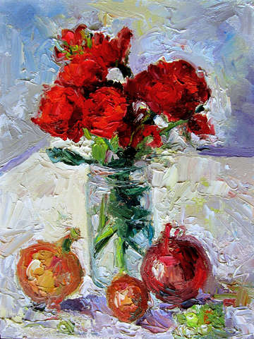 Roses onions grapes