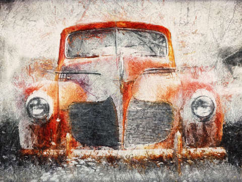 Painted 1940 desoto deluxe