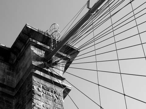 Brooklyn bridge 01 bw