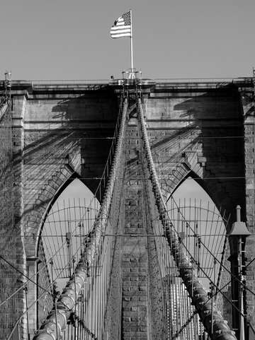 Brooklyn bridge 03 bw