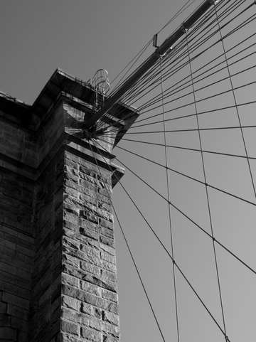 Brooklyn bridge 06 bw