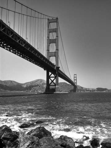 Classic golden gate bridge