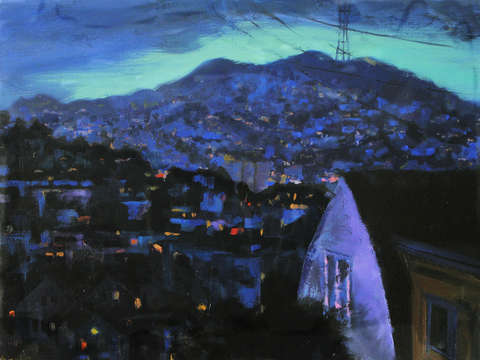 Dusk over bernal heights