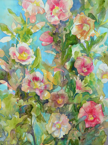 Hollyhocks 2