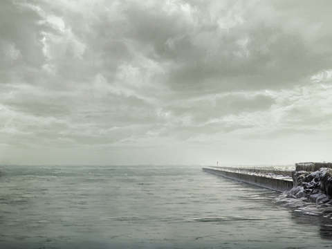 Frozen jetty