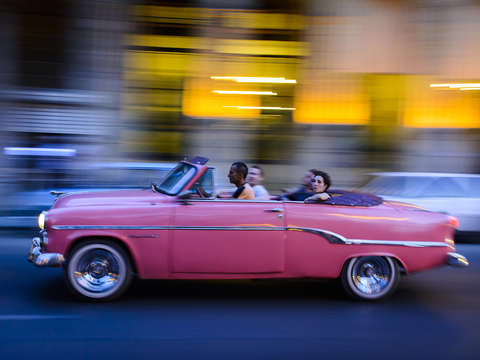 Pink car