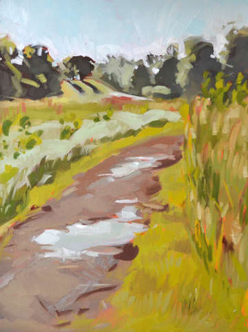 Puddled path