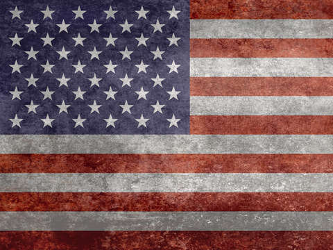 Flag of the united states of america vintage retro