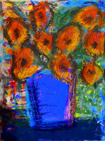Orange flowers bad back