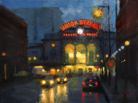 Union station at dawn nil denver colorado