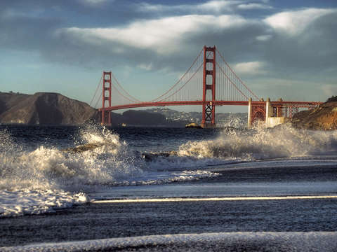 Splash at Baker Beach