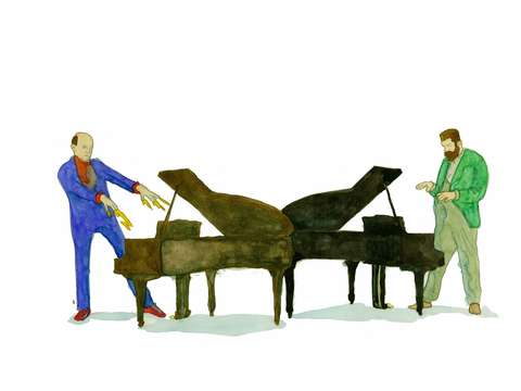 Psychic dueling pianos