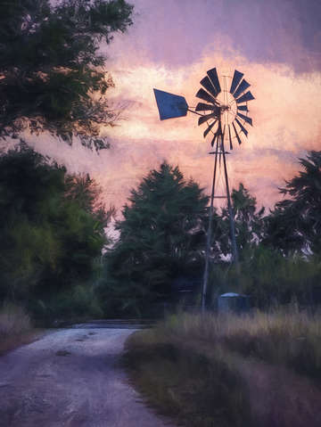 Hill country windwill