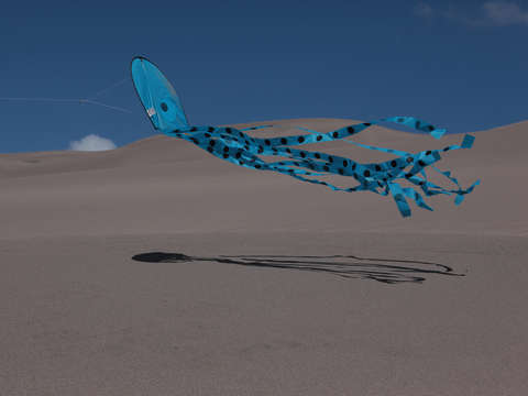 Octopus kite about to crash