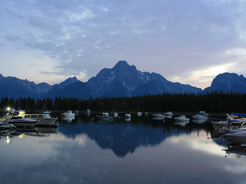 Boats At Grand Tetons National Park