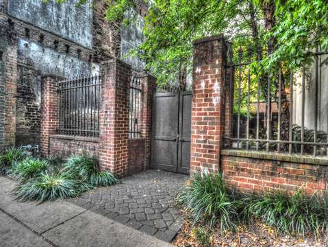 Saenger Theater Brick Courtyard