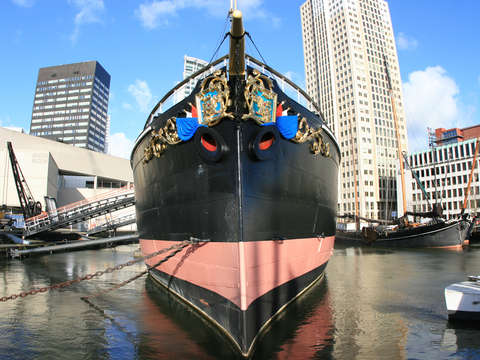 Big boat in rotterdam
