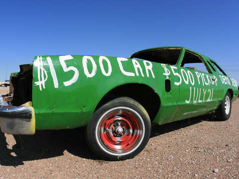 Demolition derby car
