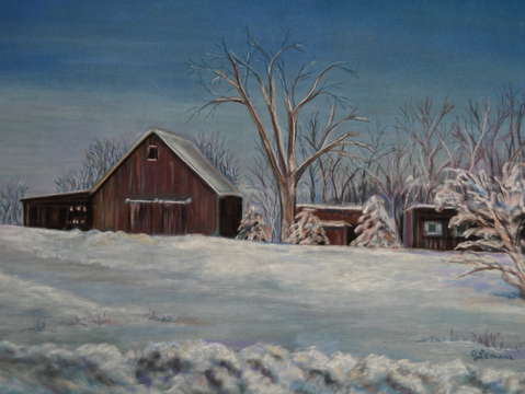 Winter barn