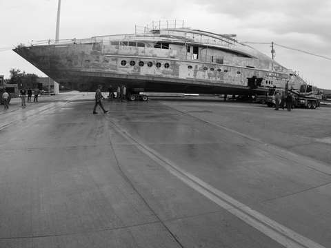 Big boat in sturgeon bay wisconsin