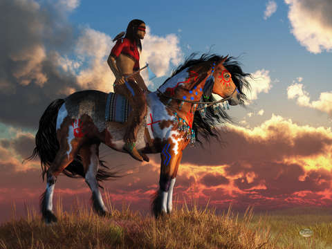 Warrior and war horse