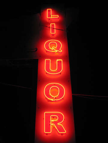 Neon liquor