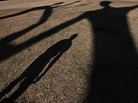 Under a giant shadow