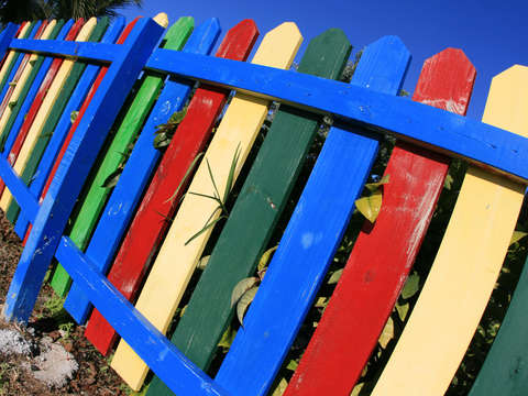 Colorful fence