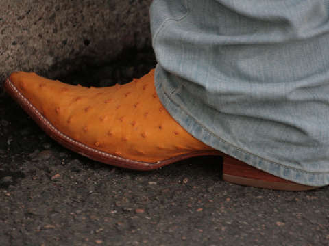 Orange boot