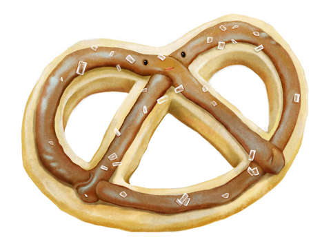 Hello chocolate pretzel
