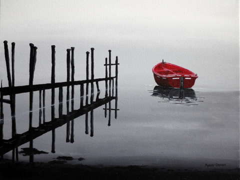 A red boat