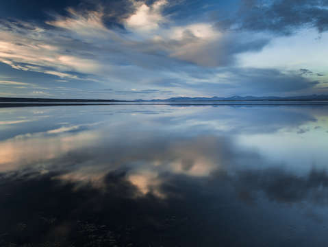 Yellowstone lake reflection
