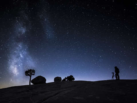 The milky way and photographer