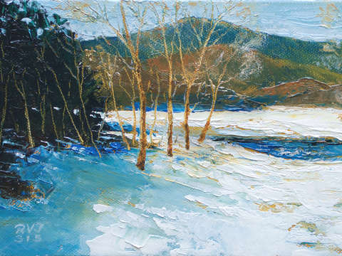 Open water late winter 2