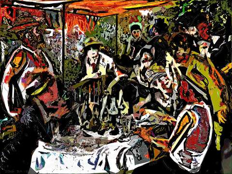 Luncheon of the Boating Party – after Renoir