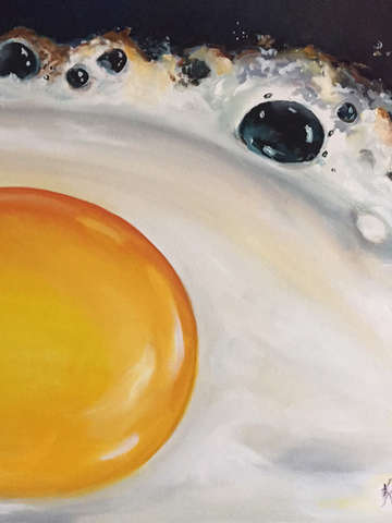 Frying egg