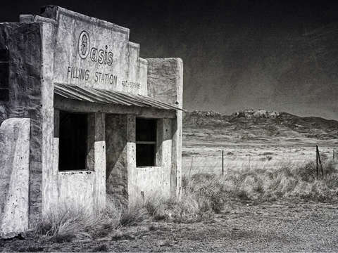 Oasis roadside ghost station