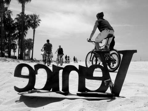 Venice biker